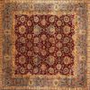 Agra Indian Red Green Yellow 12x12-3 | Manoukian Rugs™